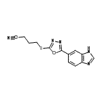 CAS#: 606117-03-7， 4-{[5-(1H-Benzimidazol-6-yl)-1,3,4-oxadiazol-2-yl]sulfanyl}butanenitrile