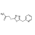 CAS#: 606117-18-4， 1-{[5-(2-Pyridinylmethyl)-1,3,4-oxadiazol-2-yl]sulfanyl}acetone