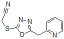 CAS#: 606117-19-5， [[5-(Pyridin-2-Ylmethyl)-1,3,4-Oxadiazol-2-Yl]Thio]-Acetonitrile