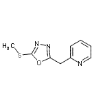 CAS#: 606117-23-1， 2-{[5-(Methylsulfanyl)-1,3,4-oxadiazol-2-yl]methyl}pyridine