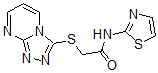 CAS#: 606121-67-9， N-Thiazol-2-Yl-2-(1,2,4-Triazolo[4,3-a]Pyrimidin-3-Ylthio)-Acetamide