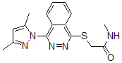 CAS#: 606122-26-3， 2-[[4-(3,5-Dimethyl-1H-Pyrazol-1-Yl)-1-Phthalazinyl]Thio]-N-Methyl-Acetamide