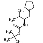 CAS#: 606124-94-1， 2-Methyl-2-propanyl [(2S)-3-methyl-1-(1-pyrrolidinyl)-2-butanyl]carbamate