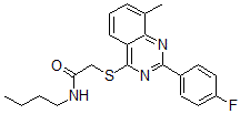 CAS#: 606131-73-1， N-Butyl-2-[[2-(4-Fluorophenyl)-8-Methyl-4-Quinazolinyl]Thio]-Acetamide