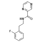 CAS#: 606132-09-6， N-[2-(2-Fluorophenyl)ethyl]-2-pyrazinecarboxamide