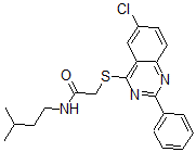 CAS#: 606132-52-9， 2-[(6-Chloro-2-Phenyl-4-Quinazolinyl)Thio]-N-(3-Methylbutyl)-Acetamide