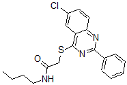 CAS#: 606132-53-0， N-Butyl-2-[(6-Chloro-2-Phenyl-4-Quinazolinyl)Thio]-Acetamide