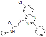 CAS#: 606132-57-4， 2-[(6-Chloro-2-Phenyl-4-Quinazolinyl)Thio]-N-Cyclopropyl-Acetamide