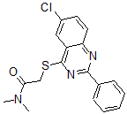 CAS#: 606132-58-5， 2-[(6-Chloro-2-Phenyl-4-Quinazolinyl)Thio]-N,N-Dimethyl-Acetamide