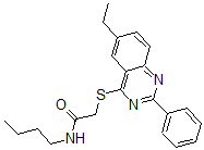 CAS#: 606134-53-6， N-Butyl-2-[(6-Ethyl-2-Phenyl-4-Quinazolinyl)Thio]-Acetamide