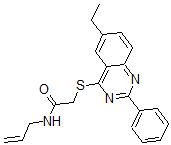 CAS#: 606134-65-0， 2-[(6-Ethyl-2-Phenyl-4-Quinazolinyl)Thio]-N-Allyl-Acetamide