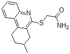 CAS 登录号：606136-41-8， 2-[(7,8,9,10-四氢-8-甲基-6-菲啶基)硫代]-乙酰胺
