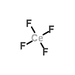 结构式 CAS# 60627-09-0, 铈(4+)四氟化物