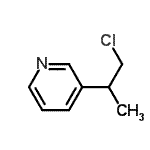 CAS#: 60698-62-6， 3-(1-Chloro-2-Propanyl)Pyridine