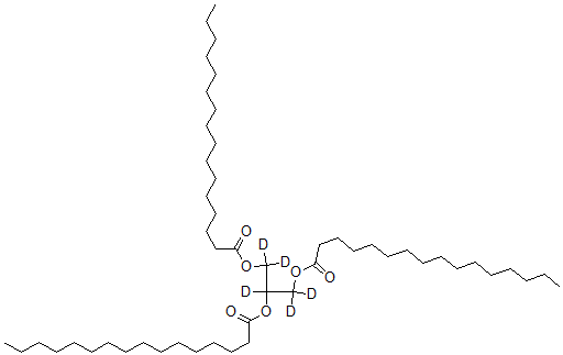 CAS#: 60763-98-6， Hexadecanoic Acid 1,2,3-Propanetriyl-1,1,2,3,3-D5 Ester