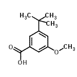 CAS#: 60772-74-9， 3-Methoxy-5-(2-Methyl-2-Propanyl)Benzoic Acid
