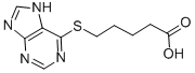 CAS 登录号：608-12-8， 5-(1H-嘌呤-6-基硫代)戊酸