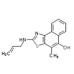 CAS#: 608127-06-6， 2-(Allylamino)-4-methylnaphtho[1,2-d][1,3]thiazol-5-ol