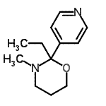 CAS#: 608510-89-0， 2-Ethyl-3-methyl-2-(4-pyridinyl)-1,3-oxazinane