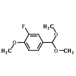 CAS#: 608518-64-5， 4-(Dimethoxymethyl)-2-fluoro-1-methoxybenzene