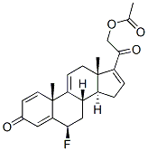 CAS#: 60864-52-0， 6beta-Fluoro-21-Hydroxypregna-1,4,9(11),16-Tetraene-3,20-Dione 21-Acetate