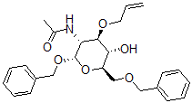 CAS#: 60920-82-3， Phenylmethyl2-(Acetylamino)-2-Deoxy-6-O-(Phenylmethyl)-3-O-2-Propen-1-Yl-alpha-D-Glucopyranoside