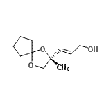 CAS#: 609842-67-3， (2E)-3-[(2R)-2-Methyl-1,4-dioxaspiro[4.4]non-2-yl]-2-propen-1-ol