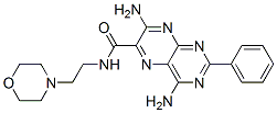 CAS 登录号:61-69-8, 4,7-二氨基-N-(2-吗啉基乙基)-2-苯基-6-蝶啶甲酰胺