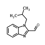 structure of CAS# 610275-02-0, 1-Isobutyl-1H-benzimidazole-2-carbaldehyde;1-(2-methylpropyl)-1H-benzimidazole-2-carbaldehyde;1-(2-methylpropyl)benzimidazole-2-carbaldehyde;1-isobutyl-1H-benzo[d]imidazole-2-carbaldehyde