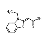 CAS#: 610316-03-5， (2Z)-(3-Ethyl-1,3-benzothiazol-2(3H)-ylidene)acetic acid
