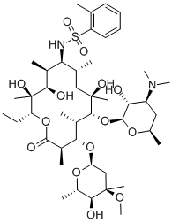 CAS#: 61066-22-6， (9S)-9-Deoxo-9-[[(2-Methylphenyl)Sulfonyl]Amino]Erythromycin