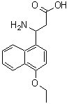 结构式 CAS# 612047-63-9, 3-氨基-3-(4-乙氧基-1-萘基)丙酸