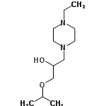 CAS 登录号：612048-35-8， 1-(4-乙基-1-哌嗪基)-3-异丙氧基-2-丙醇