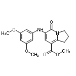 CAS#: 612065-21-1， methyl 6-(3,5-dimethoxyanilino)-5-oxo-2,3-dihydro-1H-indolizine-8-carboxylate