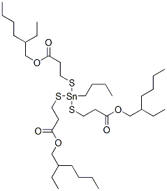 CAS#: 61241-05-2， 2-Ethylhexyl 5-Butyl-12-Ethyl-5-[[3-[(2-Ethylhexyl)Oxy]-3-Oxopropyl]Thio]-9-Oxo-10-Oxa-4,6-Dithia-5-Stannahexadecanoate