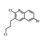 structure of CAS# 612494-85-6, 6-Bromo-2-chloro-3-(3-chloropropyl)quinoline;6-Bromo-2-chloro-3-(3-chloro-propyl)-;No;Quinoline