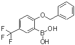 结构式 CAS# 612833-41-7, [2-(苯基甲氧基)-5-(三氟甲基)苯基]-硼酸