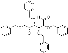 结构式 CAS# 61330-61-8, 2,3,4,6-四-O-(苯基甲基)-D-甘露糖
