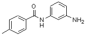 structure of CAS# 613656-89-6, N-(3-Aminophenyl)-4-methylbenzamide;N-(3-aminophenyl)(4-methylphenyl)carboxamide;N-(3-aminophenyl)-4-methylbenzamide;MFCD01360424