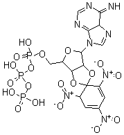 CAS#: 61368-63-6， 2',3'-O-(2,4,6-Trinitro-cyclohexadienylidine)adenosine 5'-triphosphate