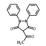 CAS#: 6139-79-3， 4-Acetyl-1,2-Diphenyl-Pyrazolidine-3,5-Dione