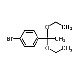 结构式 CAS# 61390-40-7, 1-溴-4-(1,1-二乙氧基乙基)苯