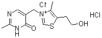 structure of CAS# 614-05-1, Oxythiamine chloride hydrochloride;5-[[5-(2-Hydroxyethyl)-4-Methyl-Thiazol-3-Ium-3-Yl]Methyl]-2-Methyl-3H-Pyrimidin-4-One Chloride Hydrochloride;5-[[5-(2-Hydroxyethyl)-4-Methyl-3-Thiazol-3-Iumyl]Methyl]-2-Methyl-3H-Pyrimidin-4-One Chloride Hydrochloride;Thiazolium, 3-((1,4-Dihydro-2-Methyl-4-Oxo-5-Pyrimidinyl)Methyl)-5-(2-Hydroxyethyl)-4-Methyl-, Chloride, Monohydrochloride