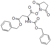 结构式 CAS# 61464-33-3, (3S)-4-[(2,5-二氧代-1-吡咯烷基)氧基]-4-氧代-3-[[(苯基甲氧基)羰基]氨基]-丁酸苄酯