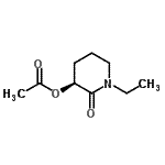 CAS#: 614754-34-6， (3S)-1-Ethyl-2-oxo-3-piperidinyl acetate