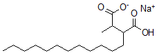 CAS 登录号：6155-44-8， 2-十二烷基-3-甲基琥珀酸 1-氢 4-钠盐