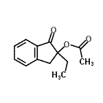 CAS#: 615574-93-1， 2-Ethyl-1-oxo-2,3-dihydro-1H-inden-2-yl acetate
