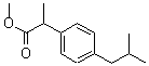 structure of CAS# 61566-34-5, alpha-Methyl-4-(2-Methylpropyl)-Benzeneacetic Acid Methyl Ester;Methyl 2-(4-Isobutylphenyl)Propanoate;2-(4-Isobutylphenyl)Propanoic Acid Methyl Ester;2-(4-Isobutylphenyl)Propionic Acid Methyl Ester