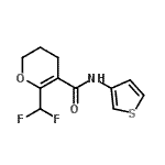 CAS#: 616204-53-6， 6-(Difluoromethyl)-N-(3-thienyl)-3,4-dihydro-2H-pyran-5-carboxamide