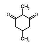 structure of CAS# 61621-47-4, 2,5-Dimethyl-1,3-Cyclohexanedione;2,5-Dimethyl cyclohexane-1,3-dione;2,5-dimethylcyclohexane-1,3-dione;MFCD00728653